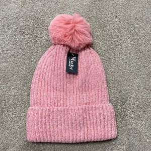 Fleeced Lined Pom Pom Beanie